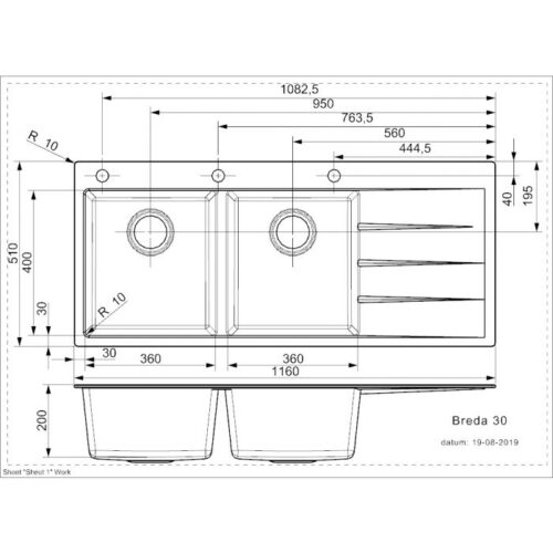 Chậu rửa bát đá Reginox BREDA 30 - Ảnh 5