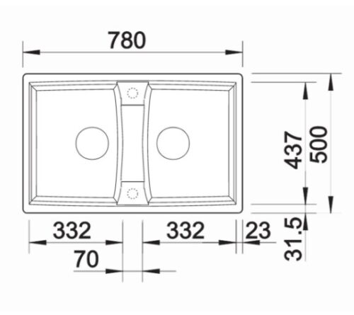 Chậu rửa chén Blanco LEXA 8 Jasmine - Ảnh 2