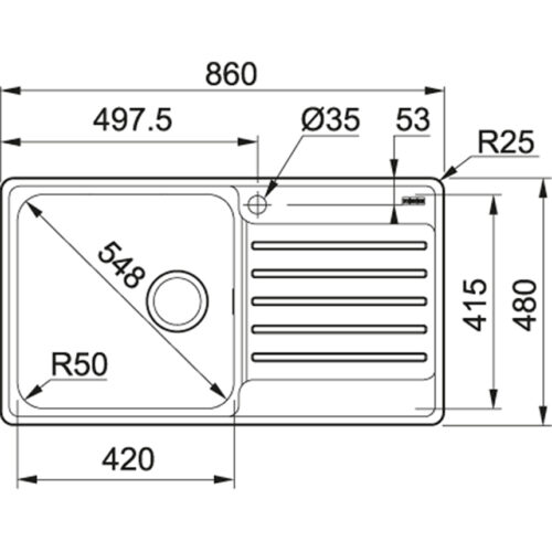Chậu rửa Franke BCX 611-86 (101.0438.085) - Ảnh 3