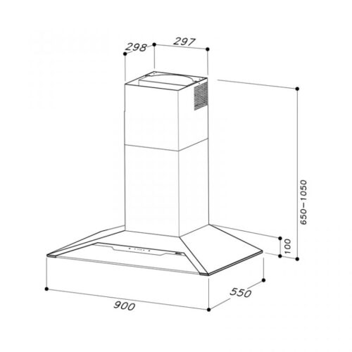Máy hút áp tường Dudoff Jupiter B (HW-S01B) - Ảnh 2