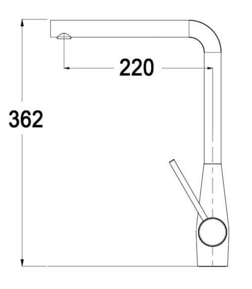 Vòi rửa bát Dudoff London SWAN 515 - Ảnh 2