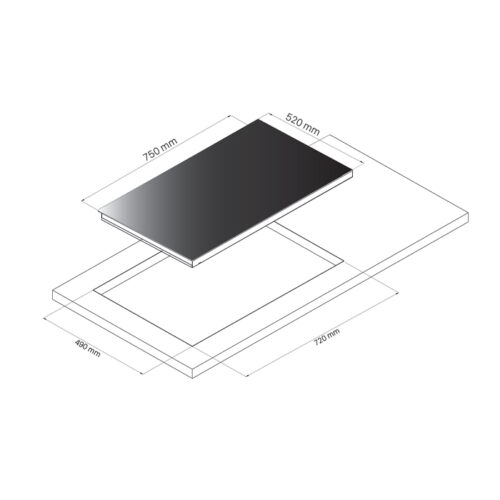 Bếp điện từ Dudoff 2 từ 1 điện Mia A2B - Ảnh 2