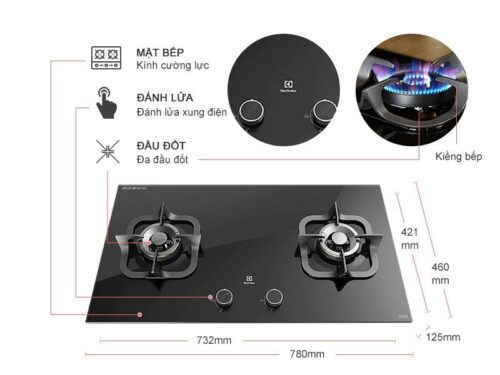 Bếp ga âm Electrolux EGT7828CK - Ảnh 3