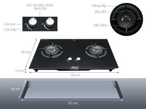 Bếp ga âm Electrolux EGT8028CK - Ảnh 4