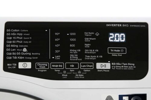 Máy giặt Electrolux EWF8025CQWA - Ảnh 4