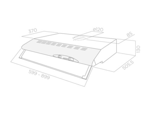 Máy hút mùi Elica CONCORDE 2M BL/F/90 - Ảnh 3