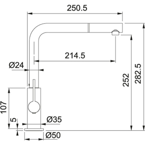 Vòi rửa Franke CT931C V2 115.0509.963 - Ảnh 2