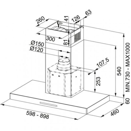 Máy hút khử mùi Franke FCR 925 TC BK/XS110.0361.046 - Ảnh 3