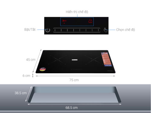 Bếp từ 2 vùng nấu Kocher DI-808GE - Ảnh 3