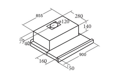 Máy hút khói khử mùi Cata TF 2003 DURALUM 90 - Ảnh 3