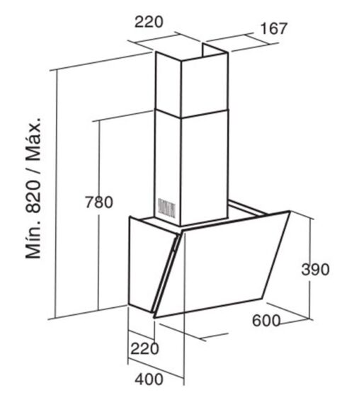 Máy hút mùi Cata BIBLOS 600 GBK - Ảnh 3