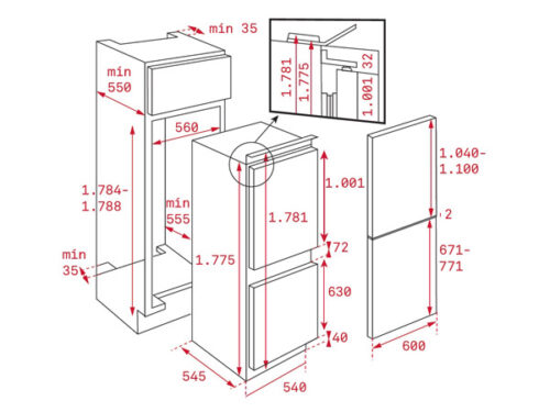Tủ lạnh TEKA CI3 350 NF GMARK 40634573 - Ảnh 2