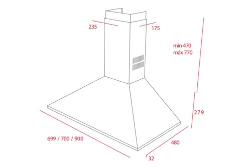 Máy hút mùi TEKA DBB-70 40460420 - Ảnh 3