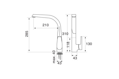 Vòi rửa bát Cata CFA - Ảnh 3