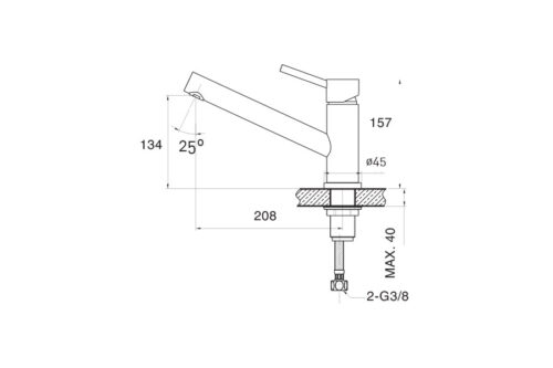 Vòi rửa bát Cata XBB - Ảnh 3