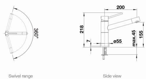 Vòi rửa bát Blanco ALTA Alu - Ảnh 2