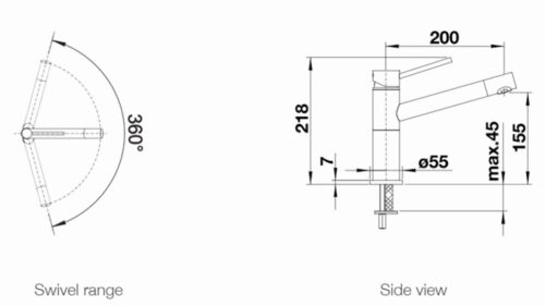 Vòi rửa bát Blanco ALTA Anth - Ảnh 2