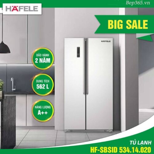 COMBO 13: Bếp từ đôi HC-IS772EA 535.02.222 + Hút mùi Hafele HH WI90B 539.81.175 + Tủ lạnh Hafele HF-SBSID 534.14.020 - Ảnh 3