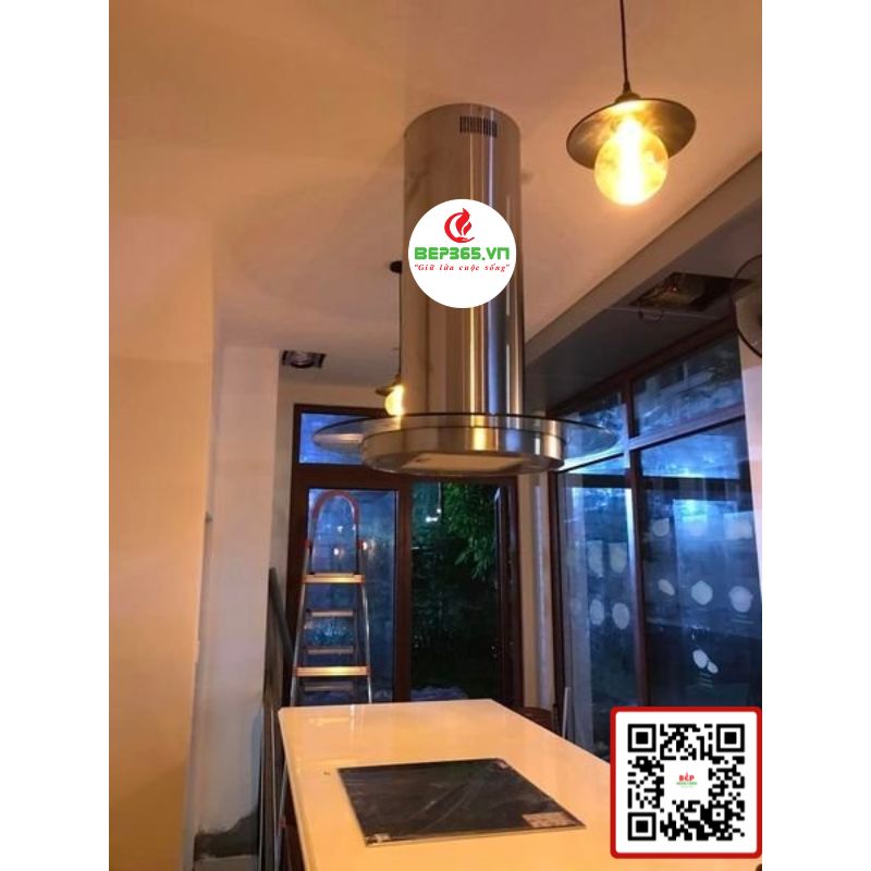 Ảnh thực tế máy hút mùi đảo Lorca TA-6009 Ảnh thực tế máy hút mùi đảo Lorca TA-6009