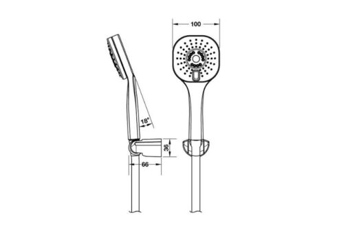 Bộ sen tay Hafele Senso 589.85.314 - Ảnh 2