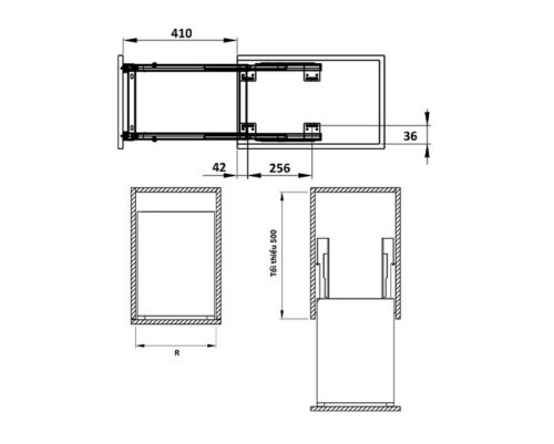 Bộ Đựng Chai Lọ Sonata 300mm Hafele 549.20.038 - Ảnh 4