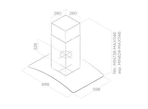 Máy hút mùi Elica REEF IX/A/70 - Ảnh 3