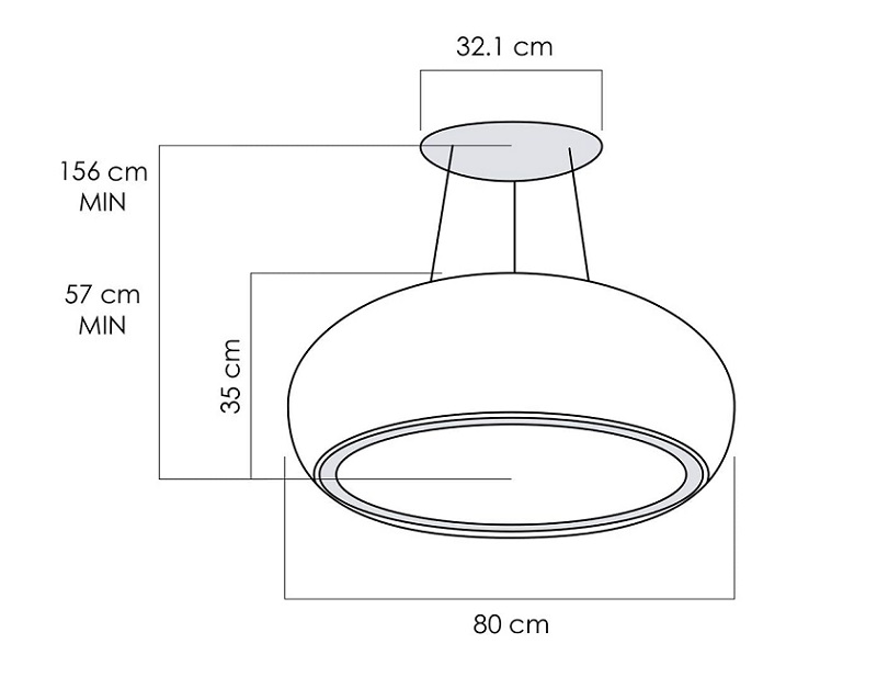 Máy hút mùi Elica SEASHELL BL/F/80 7 Máy hút mùi Elica SEASHELL BL/F/80 - Ảnh 5