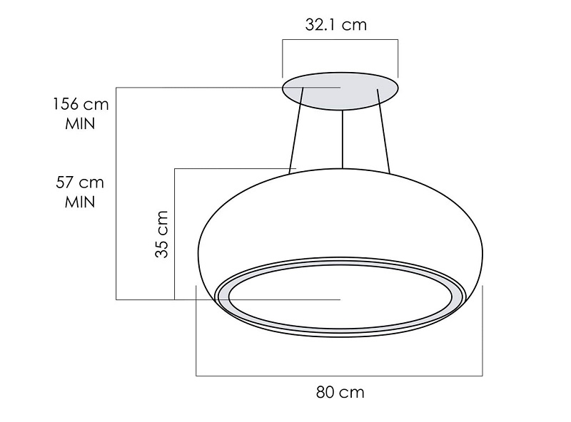 Máy hút mùi Elica SEASHELL IX/F/80 7 Máy hút mùi Elica SEASHELL IX/F/80 - Ảnh 5