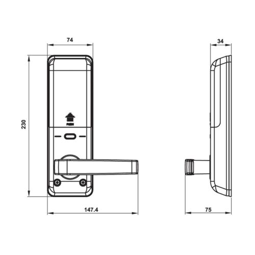 Khóa điện tử Hafele EL7700-TCS 912.05.583 - Ảnh 3