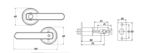 Khóa cửa vân tay Demax SL108 BL - Ảnh 2