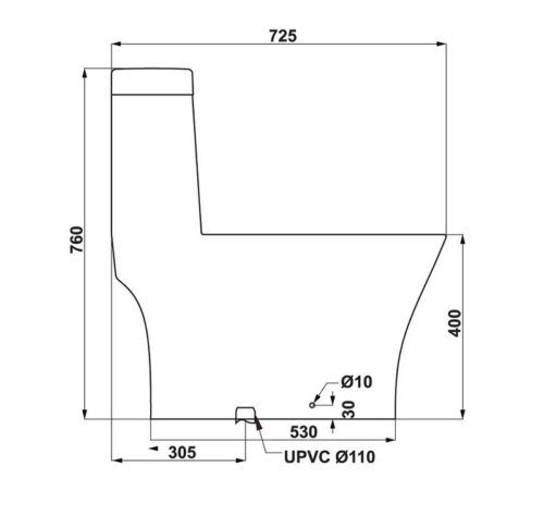 Bồn cầu một khối Sapporo Hafele 588.79.412 - Ảnh 2