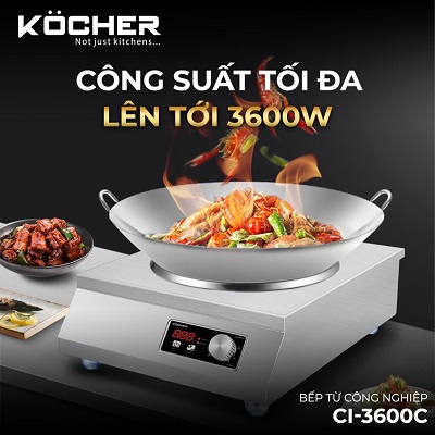 Bếp từ công nghiệp Kocher CI-3600C 23 CI 3600C 8