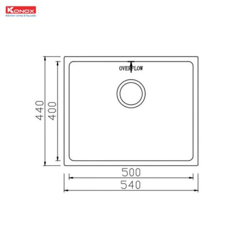 Chậu rửa bát Konox chống xước Workstation Sink – Undermount Sink KN5444SU Dekor - Ảnh 2