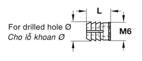 Tắc kê thân ốc liên kết Häfele 039.32.050