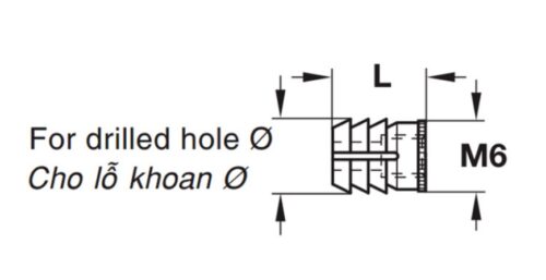 Tắc kê thân ốc liên kết Häfele 039.33.266