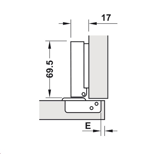 Bản Lề Trùm Ngoài Metalla SM 110° Giảm Chấn Hafele 315.11.750 3 Bản Lề Trùm Ngoài Metalla SM 110° Giảm Chấn Hafele 315.11.750