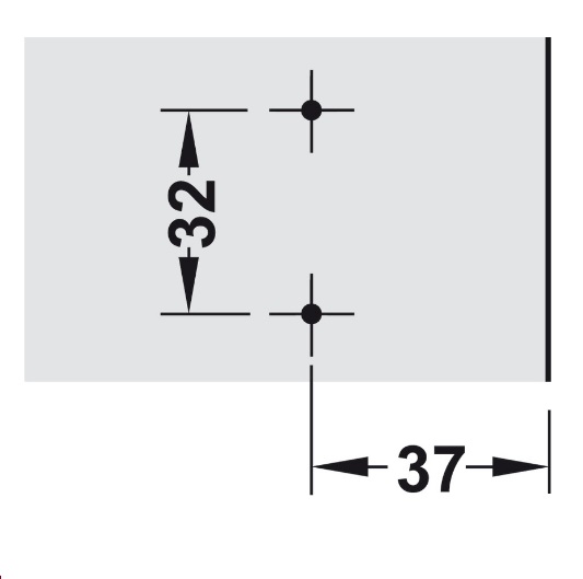 Đế bản lề Hafele 2 lỗ bắt vít với ốc điều chỉnh 315.98.656 3 Đế bản lề Hafele 2 lỗ bắt vít với ốc điều chỉnh 315.98.656