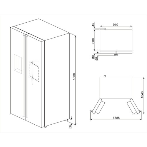 Tủ Lạnh Smeg SBS662X 535.14.999
