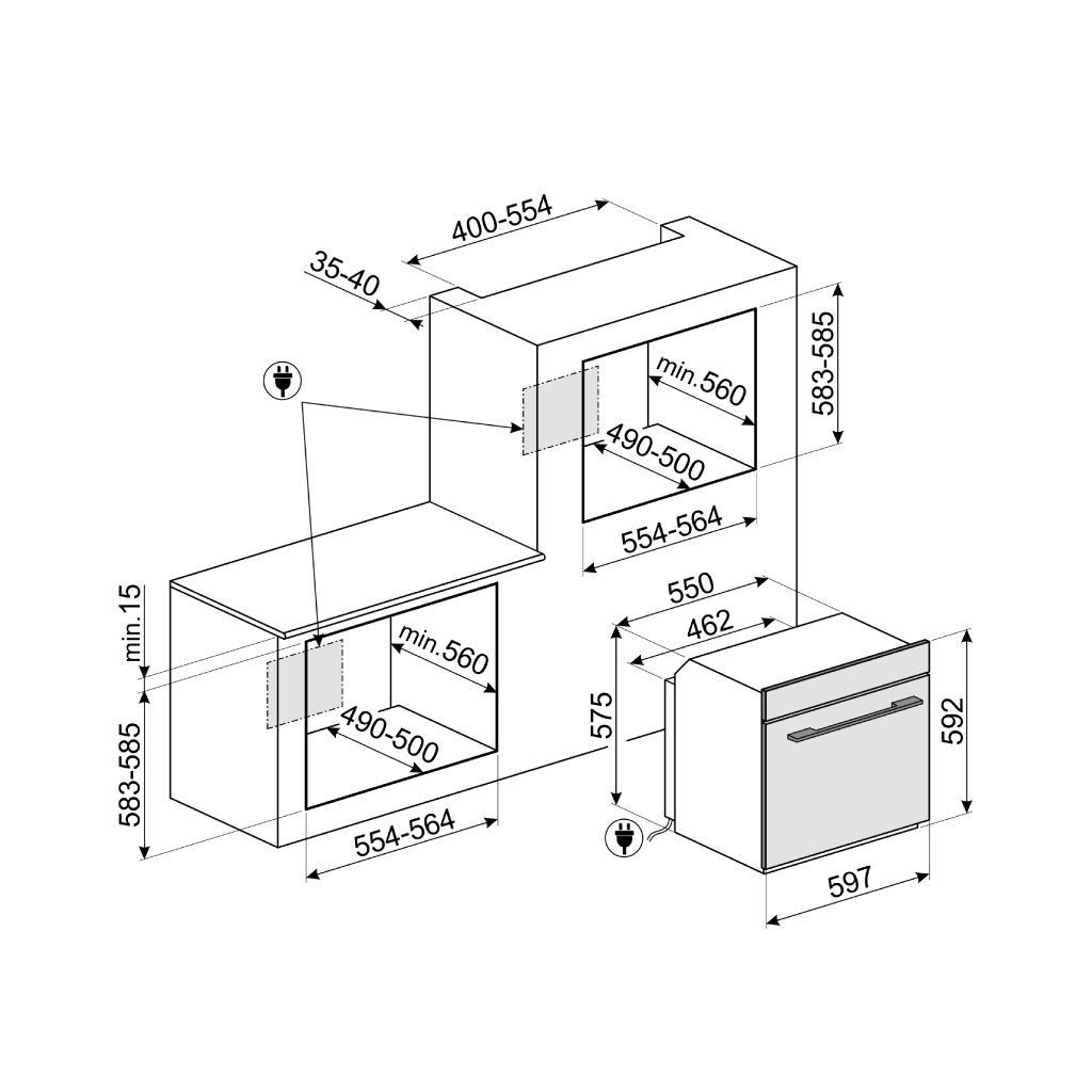 Lò Nướng Smeg SO6102TS 536.64.982 3 Lò Nướng Smeg SO6102TS 536.64.982