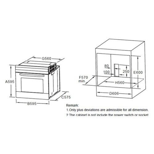 Lò nướng âm tủ Hafele HO-6T70A 538.01.441