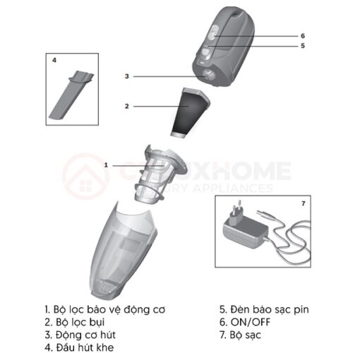 Máy hút bụi cầm tay Bosch BHN14090 - Ảnh 2