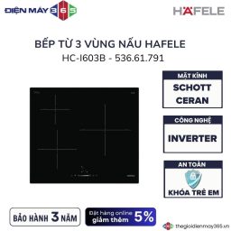 Bếp từ 3 vùng nấu Hafele 536.61.791