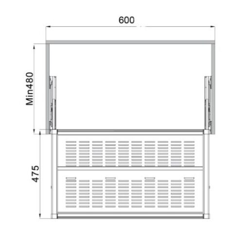 Kệ để giày bằng kim loại 600mm Hafele 807.95.861 - Ảnh 2