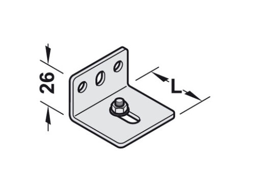 Bas đỡ gắn tường 64mm Hafele 940.42.063 5 Kích thước của Bas đỡ gắn tường 64mm Hafele 940.42.063