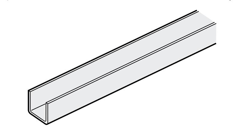Ray dẫn hướng dưới 4000mm dạng chữ U Hafele 940.42.401 4 Ray dẫn hướng dưới 4000mm dạng chữ U Hafele 940.42.401
