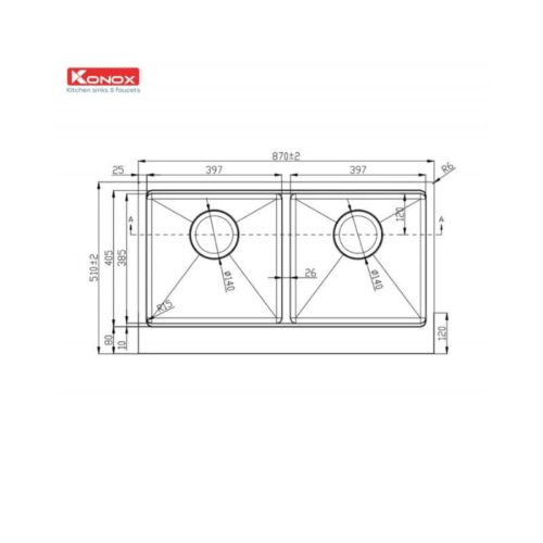 Thiết kế của Chậu rửa bát Workstation - Apron Sink KN8751DA Retta