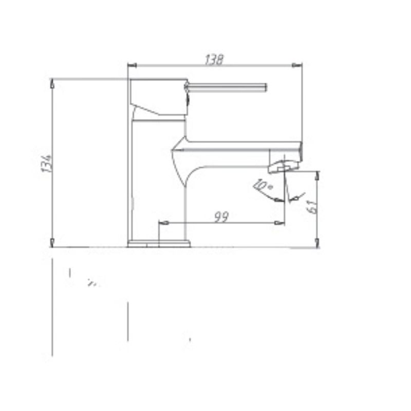 Kích thước vòi chậu lavabo nóng lạnh Paul Schmitt PA004F Kích thước vòi chậu lavabo nóng lạnh Paul Schmitt PA004F