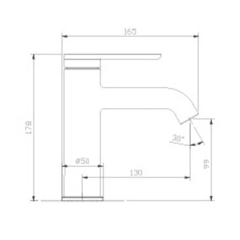 Kích thước vòi chậu lavabo nóng lạnh Paul Schmitt PA015F Kích thước vòi chậu lavabo nóng lạnh Paul Schmitt PA015F
