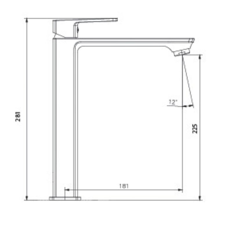 Kích thước vòi chậu lavabo nóng lạnh Paul Schmitt PA019FH Kích thước vòi chậu lavabo nóng lạnh Paul Schmitt PA019FH