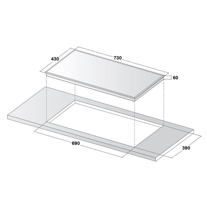 Kích thước bếp từ Canzy CZ-29HN Kích thước bếp từ Canzy CZ-29HN